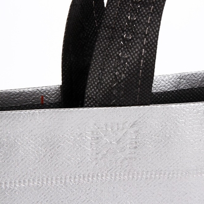 ノンウェブンファブリックバッグ カスタムLOGO レーザー金属フィルム印刷 スカーフ用トートバッグ シャール