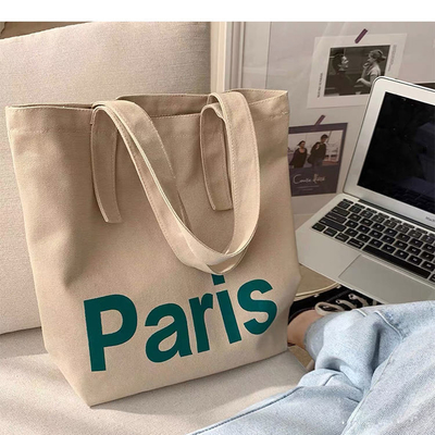 OEM サービスとパントン色付きの単肩持ち運び可能な綿トートショッピングバッグ
