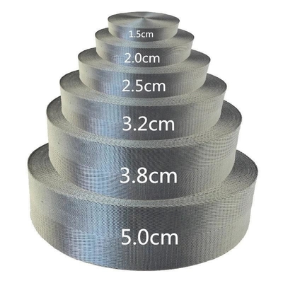 カスタムロゴ 38mm ナイロン肩帯用 黒色の織布 ジャックアードストラップ
