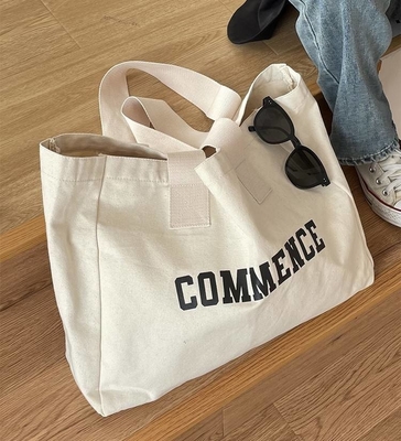 環境に優しい 買い物用 オーバーサイズのキャンバス トートバッグ オーダーメイド ロゴとOEM/ODM 受け入れられる